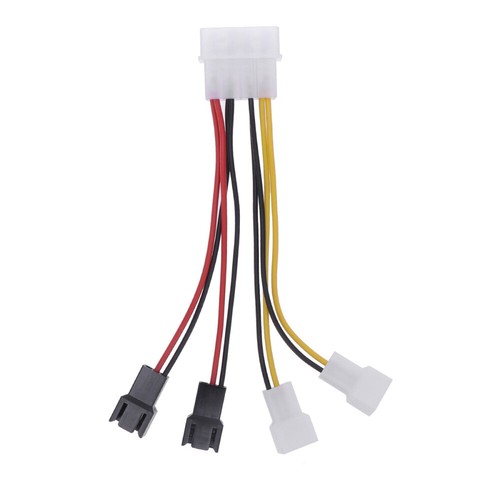Fan Cable Extender 4-Pin Cable Splitter Cable Pc Fan Extension Cable - Afbeelding 3 van 11