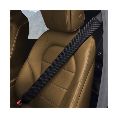 2PCS Extra Long Car Seat Belt Cover Soft Shoulder Strap Cushion Black 