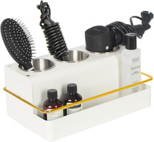 Hair Tool Organizer, Metal Hair Dryer Holder Tray, Blow Dryer, Makeup, Bathroom