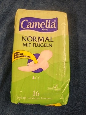 Damenbinden Binden Kotex  Camelia Vintage Maxi  Normal mit Flügel ungeöffnet NOS