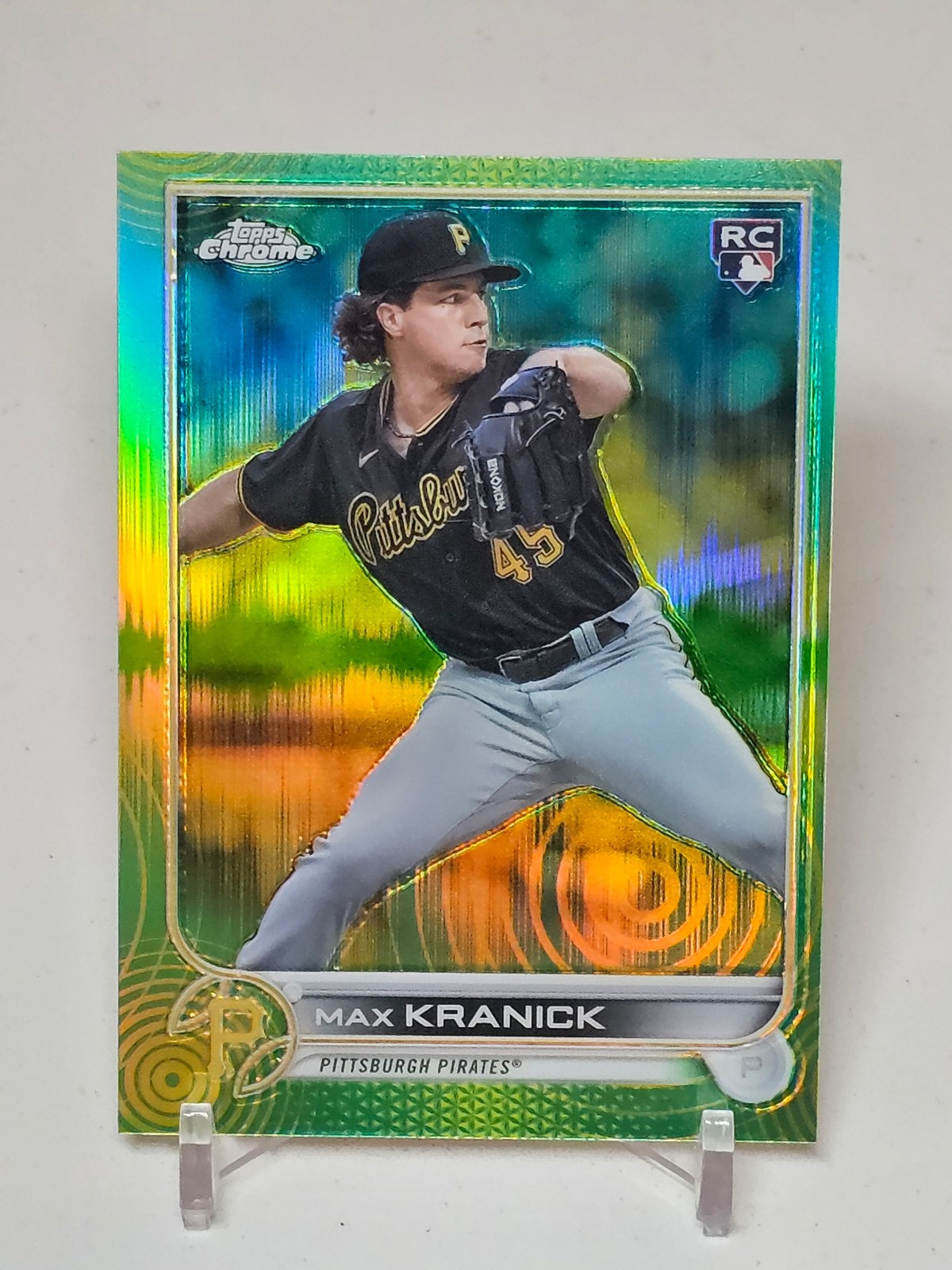 2022 Topps Chrome #144 Max Kranick Green Refractor #/99