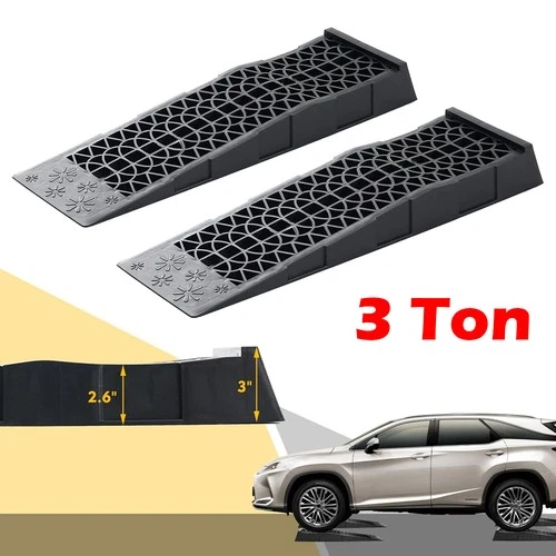 Auffahrrampe Set extraflach Autorampe Kunststoff 3 TON PKW Wohnmobil Werkzeuge - Bild 1 von 9