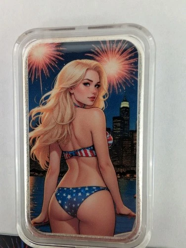 Bullion Baddies Fallon Firecracker 1oz .999 Fine Silver Bar