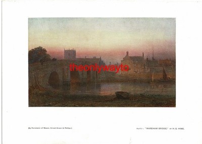 Wareham Bridge, Dorset, von H G Hine, Buchillustration (Druck), 1906