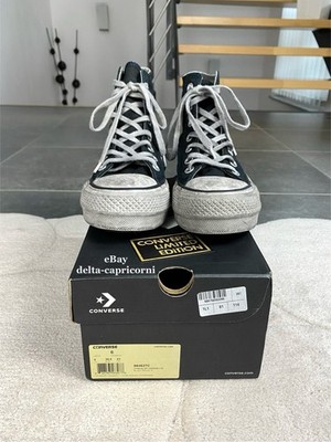 CONVERSE Chuck Taylor All Star Lift Smoked Canvas Italy High Top Plateau Chucks