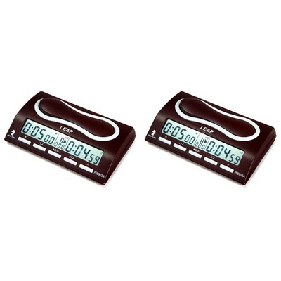 2X  Chess Clock Erweiterter Digitaler Schachtimer mit 7 Arten Von 38 Timing4643