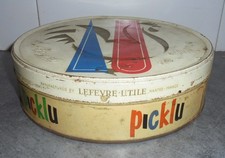ANCIEN BOITE en TOLE LU PICKLU LE BISCUIT de FRANCE - LEFEVRE UTILE NANTES