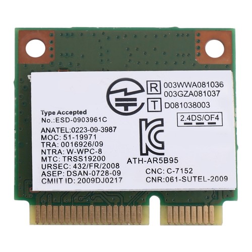 Atheros AR5B95 AR9285 Carte réseau sans fil 2.4G 150Mbps PCI-E semi-hauteur 7557 - Photo 4/7