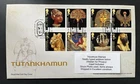 GB 2022 FDC TUTANKHAMUN SET WITH TALLENTS PMK WITH FREE UK P&P