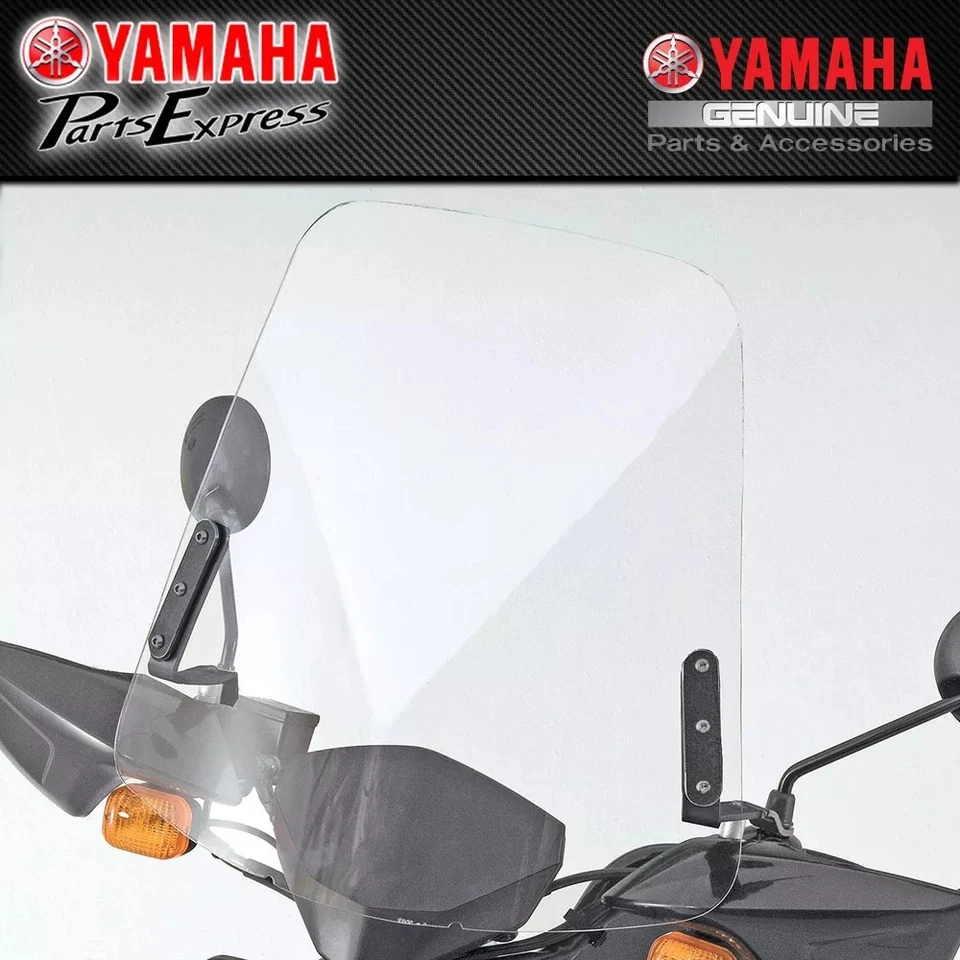 NEW 2009 - 2021 YAMAHA ZUMA 125 YW125 OEM WINDSHIELD W/ HARDWARE ABA-32S06-00-00 Foto 3 de 4