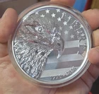 250th Anniversary 1776-2026 SMI LIBERTY EAGLE FLAG 10 oz .999 Fine Silver Coin~