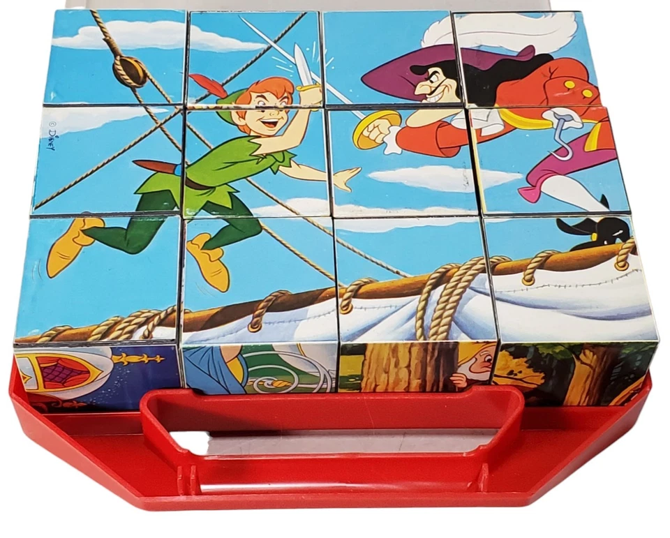 Винтажная головоломка Disney Picture Block 6 сцен CLEMENTONI 80-е сделано в Италии - Изображение 4 из 4