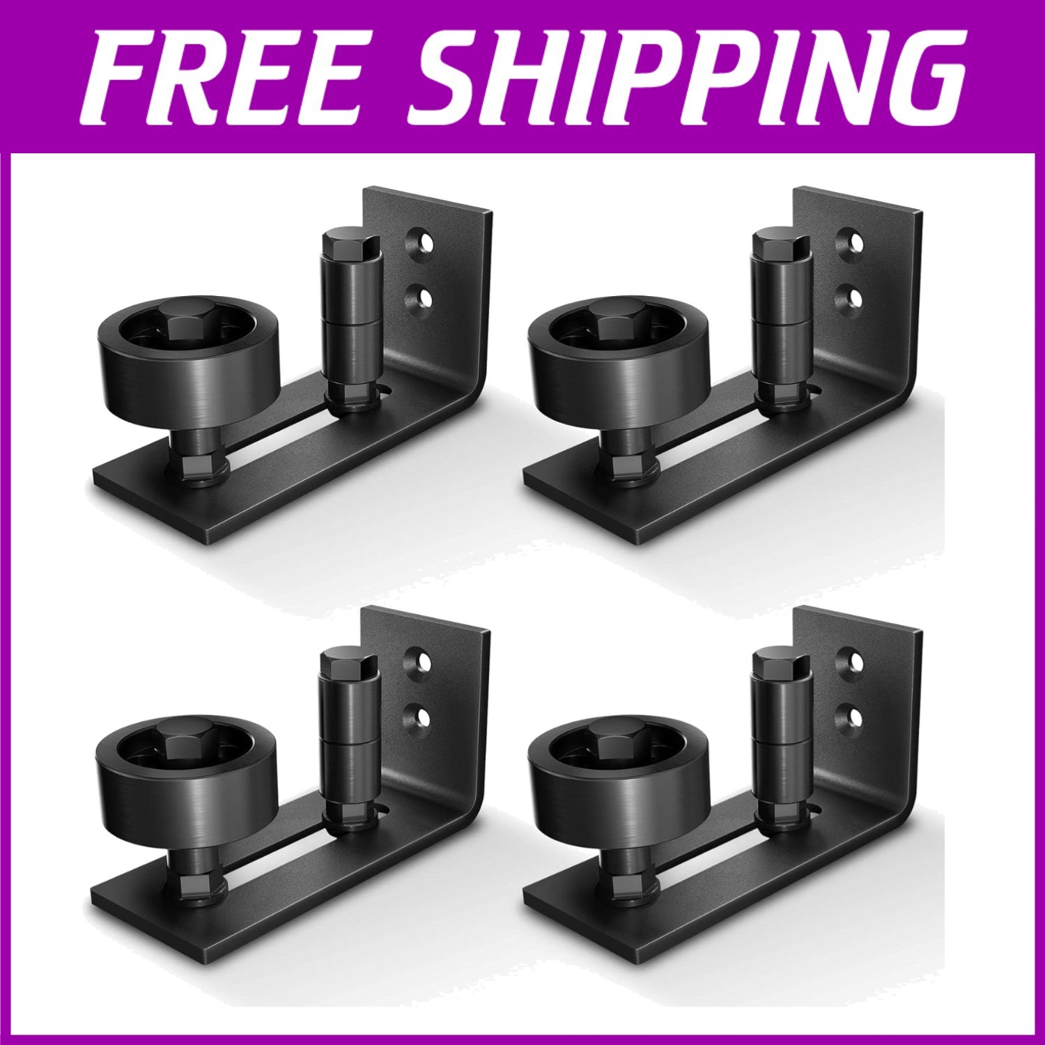 Durable Adjustable Sliding Door Floor Guides with 8 Configurations