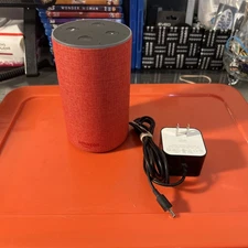 Amazon Echo (2nd Generation) Smart Assistant - Red /Tested Works Great CLEAN