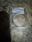1990 American Silver Eagle First Strike MS 68 PCGS Flag Label Key Date