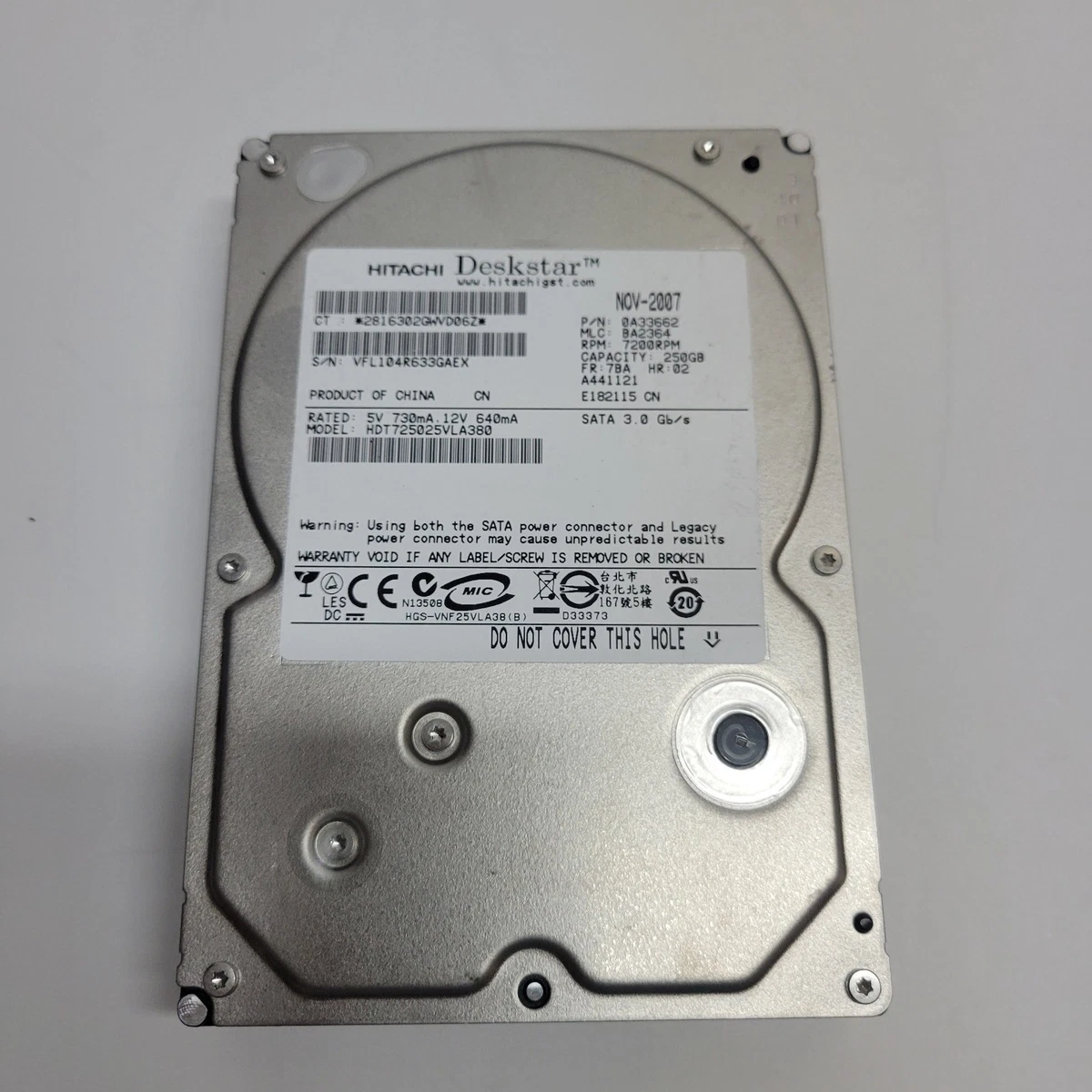 Hitachi 250GB Internal Hard Disk Drives for sale - eBay