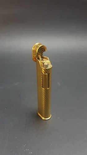 1975-80 Stylish Gold Dunhill Wave Dress Rollagas Cigarette Lighter Box & Papers - 第 9/17 張圖片