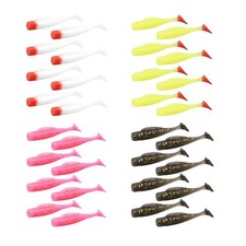 Amazing Value Complete Set of 32 Pcs Vibrant Soft Fishing Lures Available Now
