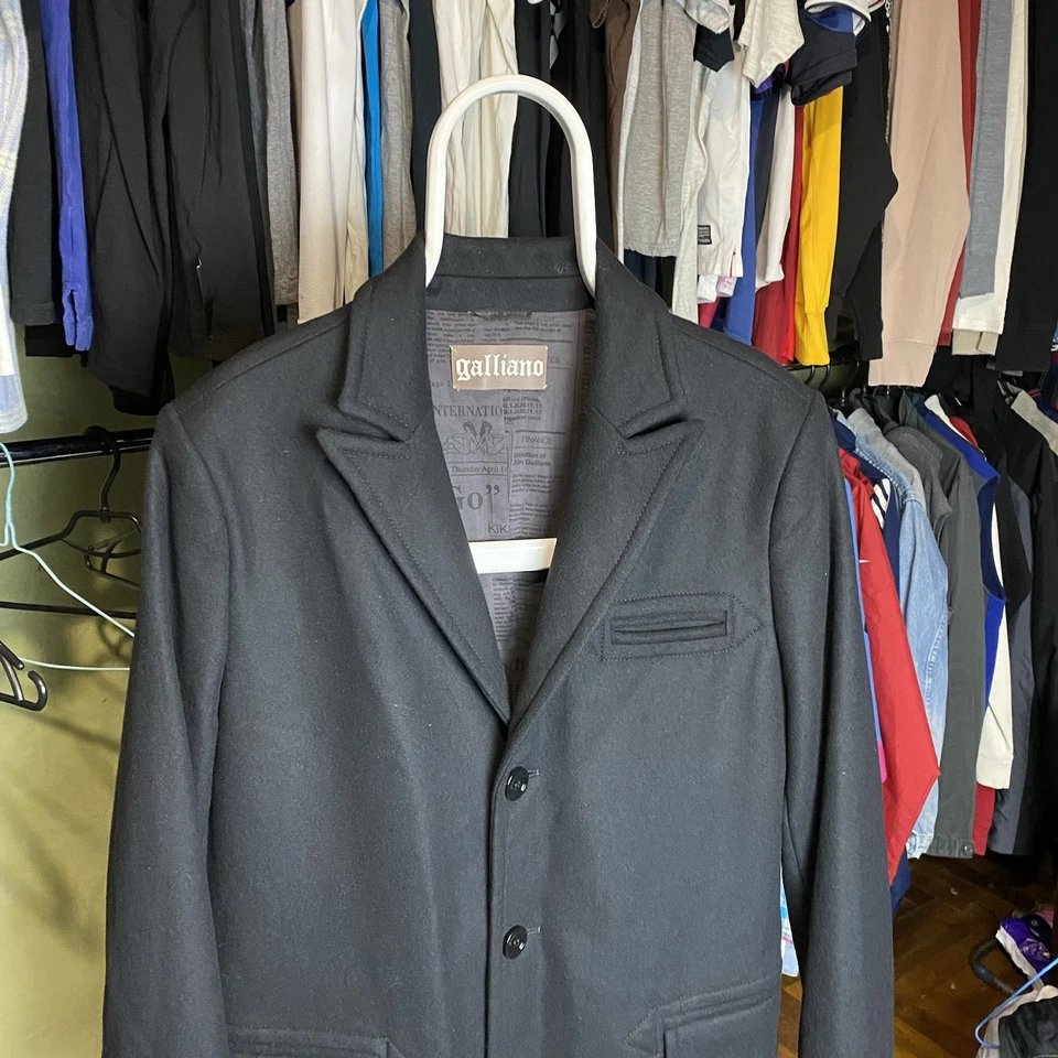 Chaqueta Abrigo John Galliano Rara Para Hombre Talla M Foto 4 de 4