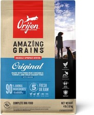 2x 4-lb bag Amazing Grains Original High-Protein Dry Dog Pet Supplies