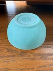 Vintage Fire King Turquoise Teal Milk Glass 5" Oven Ware Bowl