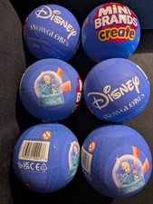 zuru mini branss create Disney snow globes bulk lot x6 authentic new sealed