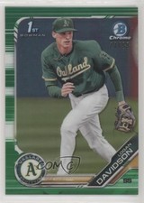 2019 Bowman Draft Chrome Green Refractor 23/99 Logan Davidson #BDC-10 b9e