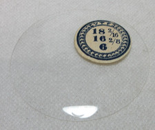GLASS POCKET WATCH CRYSTAL WATCHMAKER SIZE 18 2/16 H 6 REPLACEMENT PART 334