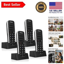 Crystal-Clear Wireless Intercom System - 4 Pack, 1 Mile Long Range for Home ...
