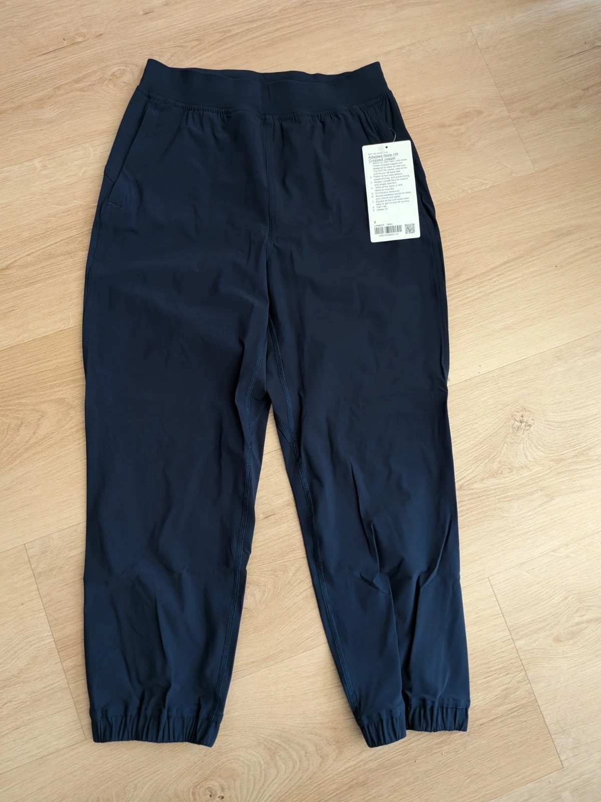 NWT Lululemon Adapted State High-Rise Cropped Jogger Size 4 Navy Blue
