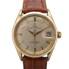 TUDOR 40000 Prince Oyster Date Small Rose Watch Automatic Gold Color GP