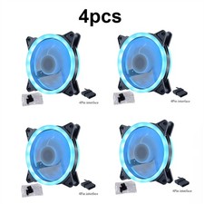 LED Quiet PWM 4Pin 12V Slim 120mm 120mm 25mm Computer Case PC Cooling Fan