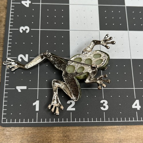 Lot Of 5 Brooch Pins Animals Frogs Elephant Bird, Enameled Fish Roger Van S - Picture 6 of 15
