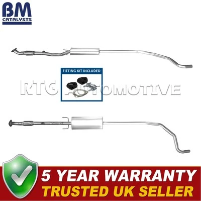 Tubo de escape central BM + Kit de montaje para Vauxhall Corsa 2000-2014 1,0 5852596 - Imagen 1 de 4