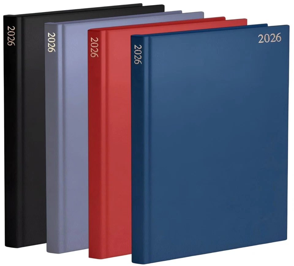 2026 diary A4/A5/A6 Page a Day/Week to View Diary Hardback Case bound Back Cover - Image 2 of 4