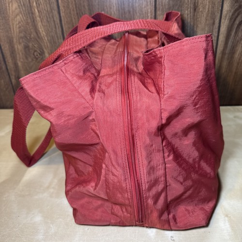 Baggallini Multi Pocket Red Shoulder Bag Purse Zipper Used - Picture 5 of 11
