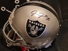 Darren Waller And Josh Jacobs Signed Proline Full Size Helmet With # 83 # 28  — photo 3