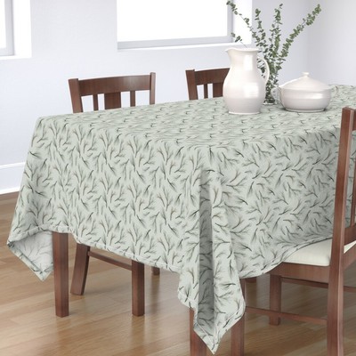 Tablecloth Pine Needles Tree Branches Nature Forest Trees Woodland Cotton Sateen Tablecloth Pine Needles Tree Branches, Tree Branch Tablecloth