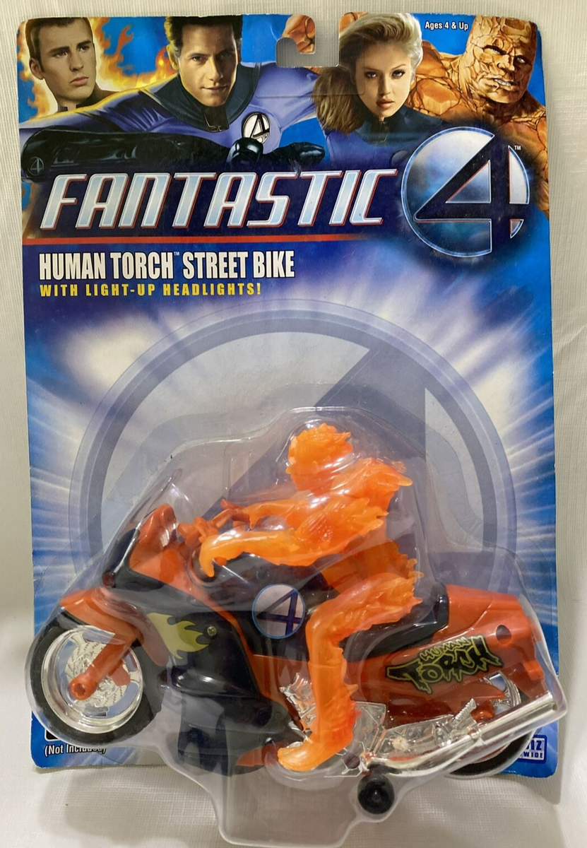 Marvel Fantastic Four Human Torch Street Bike Action Figure