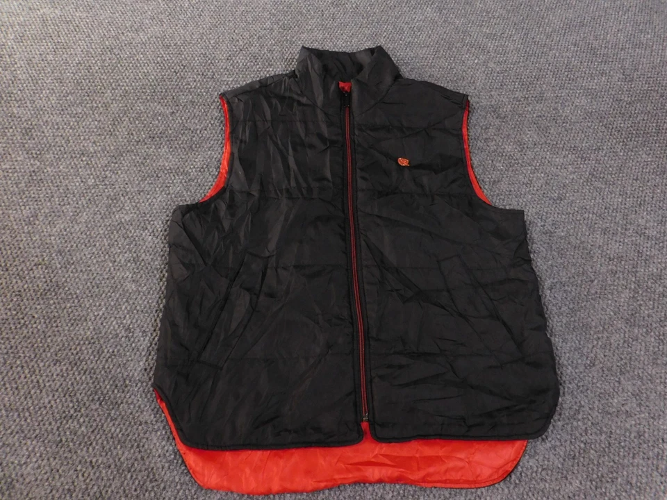 Chaleco Rocawear Mediano Para Hombre Negro Y2K Vintage Puffer Cremallera Hip-hop Retro Foto 2 de 4