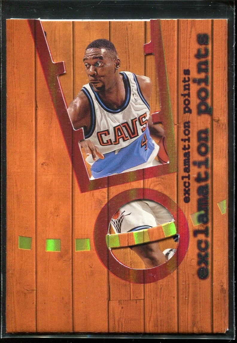 1998 Fleer Ultra Exclamation Points Shawn Kemp #3EP Cavaliers w/ Sleeve