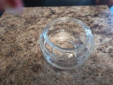 Vtg 1960s Clear Glass Fish Turtle Terrarium Bowl 5 In Tall X 8 " Diameter vgc