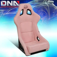 NRG INNOVATIONS PINK ALCANTARA FULL BUCKET RACING SEAT LARGE FRP-302PK-PRISMA