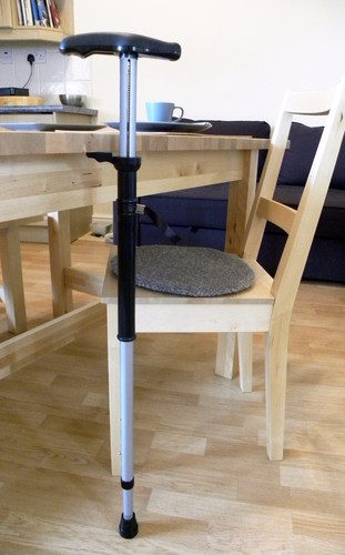 Walking Stick Cane Adjustable Height Self Standing Spring Anti Slip Lightweight - Picture 3 of 7
