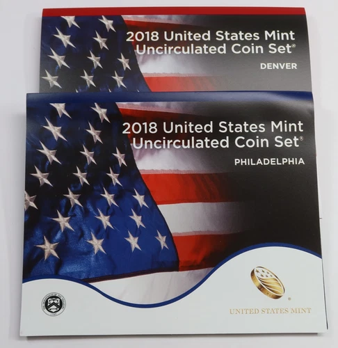 2018 P & D US Mint Uncirculated UNC Clad Complete Coin Set #47038Y