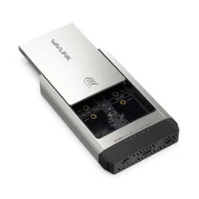 Dual-Bay Offline Clone M.2 SSD NVMe Cloner 10Gbps USB-C Hard Drives Enclosure