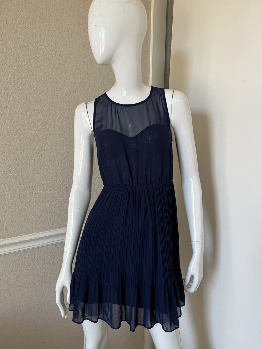 open lace back dress Milly Haddy Pleated Mini Dress