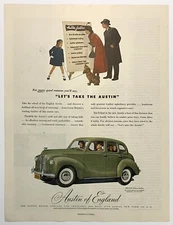 Magazine Ad Vintage 1949 Austin Of England Austin Motor Co. Devon 4-Door Sedan