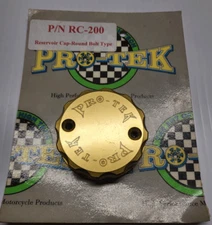 GOLD HONDA CBR PRO-TEK  ALUMINUM FRONT BRAKE RESERVOIR CAP
