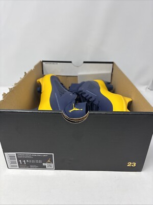 Air Jordan Vapor Edge Pro 2 Michigan Wolverines Cleats PE  display picture 3